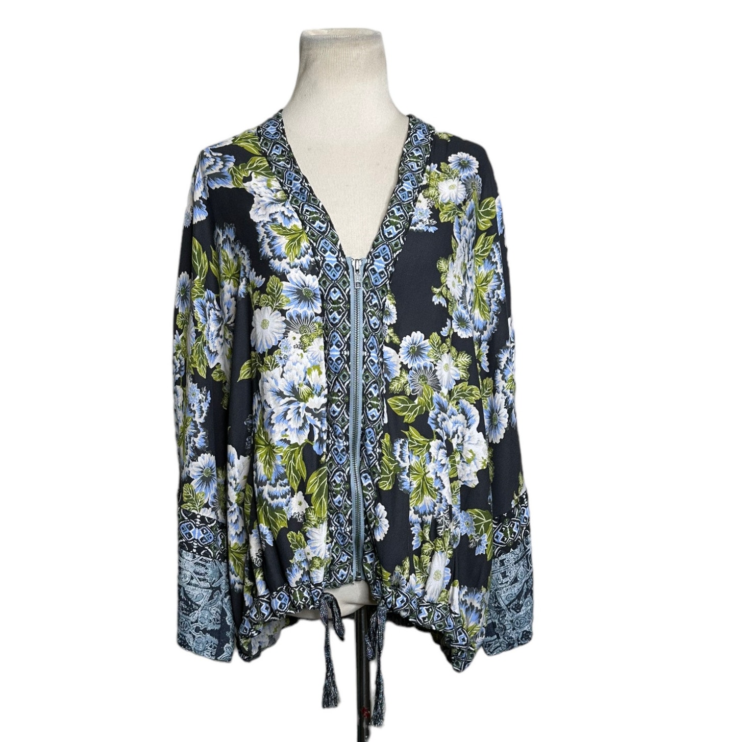 Free People Wildflower Cinched Kimono Jacket Size Xs/S